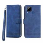 For Realme C12 / C15 / C25 Dierfeng Dream Line TPU + PU Leather Phone Case(Blue) - 1