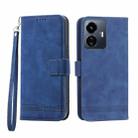 For vivo Y77 5G Dierfeng Dream Line TPU + PU Leather Phone Case(Blue) - 1