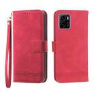 For vivo Y15s 2021 Dierfeng Dream Line TPU + PU Leather Phone Case(Red) - 1