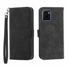 For vivo Y15s 2021 Dierfeng Dream Line TPU + PU Leather Phone Case(Black) - 1