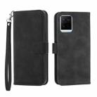 For vivo Y21 2021 Dierfeng Dream Line TPU + PU Leather Phone Case(Black) - 1