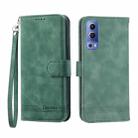 For vivo Y72 Dierfeng Dream Line TPU + PU Leather Phone Case(Green) - 1