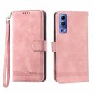 For vivo Y72 Dierfeng Dream Line TPU + PU Leather Phone Case(Pink) - 1