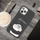 For iPhone 11 Pro Cartoon Animal Pattern Shockproof TPU Protective Case(Black Panda) - 1
