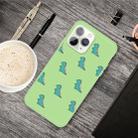 For iPhone 11 Pro Cartoon Animal Pattern Shockproof TPU Protective Case(Green Dinosaurs) - 1