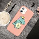 For iPhone 11 Cartoon Animal Pattern Shockproof TPU Protective Case(Orange Crocodile Bird) - 1