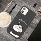 For iPhone 11 Cartoon Animal Pattern Shockproof TPU Protective Case(Black Panda) - 1