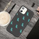 For iPhone 11 Cartoon Animal Pattern Shockproof TPU Protective Case(Black Dinosaurs) - 1