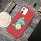 For iPhone 11 Cartoon Animal Pattern Shockproof TPU Protective Case(Red Crocodile Bird) - 1