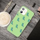For iPhone 11 Cartoon Animal Pattern Shockproof TPU Protective Case(Green Dinosaurs) - 1