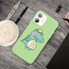 For iPhone 11 Cartoon Animal Pattern Shockproof TPU Protective Case(Green Crocodile Bird) - 1