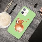 For iPhone 11 Cartoon Animal Pattern Shockproof TPU Protective Case(Green Corgi) - 1