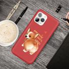 For iPhone 11 Pro Max Cartoon Animal Pattern Shockproof TPU Protective Case(Red Corgi) - 1