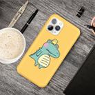 For iPhone 11 Pro Max Cartoon Animal Pattern Shockproof TPU Protective Case(Yellow Crocodile Bird) - 1