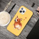 For iPhone 11 Pro Max Cartoon Animal Pattern Shockproof TPU Protective Case(Yellow Corgi) - 1