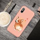 For iPhone XS / X Cartoon Animal Pattern Shockproof TPU Protective Case(Orange Corgi) - 1