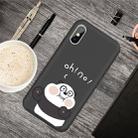 For iPhone XS / X Cartoon Animal Pattern Shockproof TPU Protective Case(Black Panda) - 1