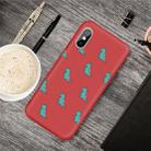 For iPhone XS Max Cartoon Animal Pattern Shockproof TPU Protective Case(Red Dinosaurs) - 1