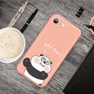 For iPhone SE 2022 / SE 2020 /  8 / 7 Cartoon Animal Pattern Shockproof TPU Protective Case(Orange Panda) - 1
