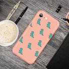 For iPhone SE 2022 / SE 2020 /  8 / 7 Cartoon Animal Pattern Shockproof TPU Protective Case(Orange Dinosaurs) - 1