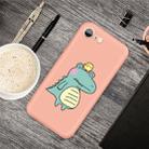 For iPhone SE 2022 / SE 2020 /  8 / 7 Cartoon Animal Pattern Shockproof TPU Protective Case(Orange Crocodile Bird) - 1