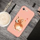 For iPhone SE 2022 / SE 2020 /  8 / 7 Cartoon Animal Pattern Shockproof TPU Protective Case(Orange Corgi) - 1