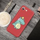 For iPhone SE 2022 / SE 2020 /  8 / 7 Cartoon Animal Pattern Shockproof TPU Protective Case(Red Crocodile Bird) - 1