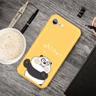 For iPhone SE 2022 / SE 2020 /  8 / 7 Cartoon Animal Pattern Shockproof TPU Protective Case(Yellow Panda) - 1