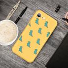 For iPhone SE 2022 / SE 2020 /  8 / 7 Cartoon Animal Pattern Shockproof TPU Protective Case(Yellow Dinosaurs) - 1