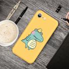 For iPhone SE 2022 / SE 2020 /  8 / 7 Cartoon Animal Pattern Shockproof TPU Protective Case(Yellow Crocodile Bird) - 1