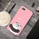 For iPhone 8 Plus & 7 Plus Cartoon Animal Pattern Shockproof TPU Protective Case(Pink Panda) - 1