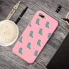 For iPhone 8 Plus & 7 Plus Cartoon Animal Pattern Shockproof TPU Protective Case(Pink Dinosaurs) - 1