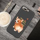 For iPhone 8 Plus & 7 Plus Cartoon Animal Pattern Shockproof TPU Protective Case(Black Corgi) - 1