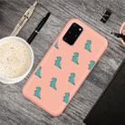 For Galaxy S20 Cartoon Animal Pattern Shockproof TPU Protective Case(Orange Dinosaurs) - 1