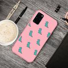 For Galaxy S20 Cartoon Animal Pattern Shockproof TPU Protective Case(Pink Dinosaurs) - 1