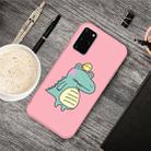 For Galaxy S20 Cartoon Animal Pattern Shockproof TPU Protective Case(Pink Crocodile Bird) - 1