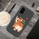 For Galaxy S20 Cartoon Animal Pattern Shockproof TPU Protective Case(Black Corgi) - 1