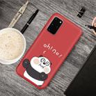 For Galaxy S20 Cartoon Animal Pattern Shockproof TPU Protective Case(Red Panda) - 1