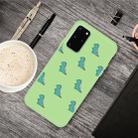 For Galaxy S20 Cartoon Animal Pattern Shockproof TPU Protective Case(Green Dinosaurs) - 1