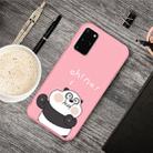 For Galaxy S20+ Cartoon Animal Pattern Shockproof TPU Protective Case(Pink Panda) - 1