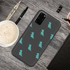 For Galaxy S20+ Cartoon Animal Pattern Shockproof TPU Protective Case(Black Dinosaurs) - 1