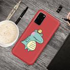 For Galaxy S20+ Cartoon Animal Pattern Shockproof TPU Protective Case(Red Crocodile Bird) - 1