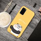 For Galaxy S20+ Cartoon Animal Pattern Shockproof TPU Protective Case(Yellow Panda) - 1