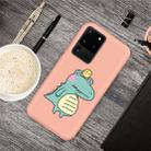 For Galaxy S20 Ultra Cartoon Animal Pattern Shockproof TPU Protective Case(Orange Crocodile Bird) - 1