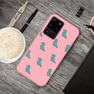 For Galaxy S20 Ultra Cartoon Animal Pattern Shockproof TPU Protective Case(Pink Dinosaurs) - 1