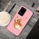 For Galaxy S20 Ultra Cartoon Animal Pattern Shockproof TPU Protective Case(Pink Corgi) - 1