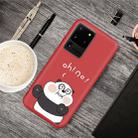 For Galaxy S20 Ultra Cartoon Animal Pattern Shockproof TPU Protective Case(Red Panda) - 1