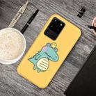 For Galaxy S20 Ultra Cartoon Animal Pattern Shockproof TPU Protective Case(Yellow Crocodile Bird) - 1