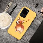 For Galaxy S20 Ultra Cartoon Animal Pattern Shockproof TPU Protective Case(Yellow Corgi) - 1