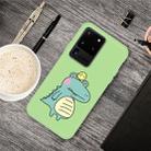 For Galaxy S20 Ultra Cartoon Animal Pattern Shockproof TPU Protective Case(Green Crocodile Bird) - 1